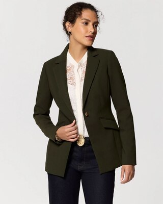 WHBM® Luxe Stretch One-Button Blazer