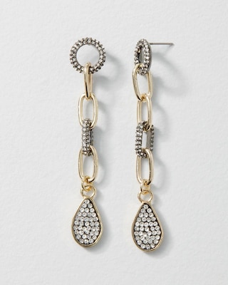 Pavé Linear Earrings click to view larger image.