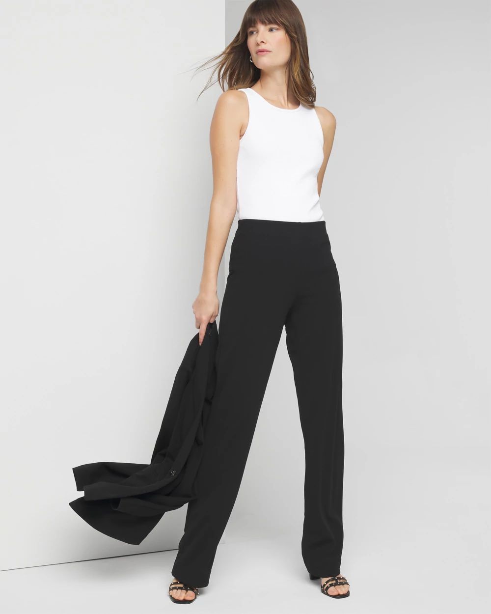 WHBM® Slip On Wide Leg Pant click to view larger image.