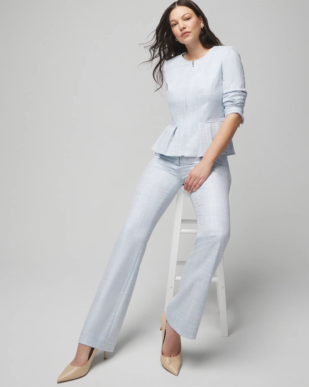 Curvy WHBM® Ines Slim Bootcut Pant click to view larger image.