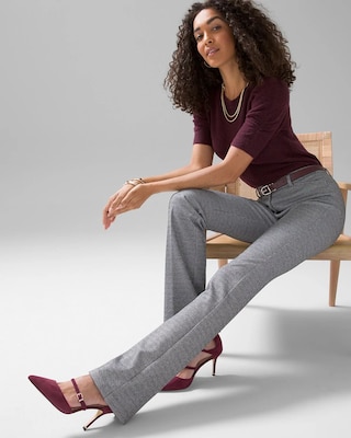 WHBM® Ines Slim Bootleg Pant click to view larger image.