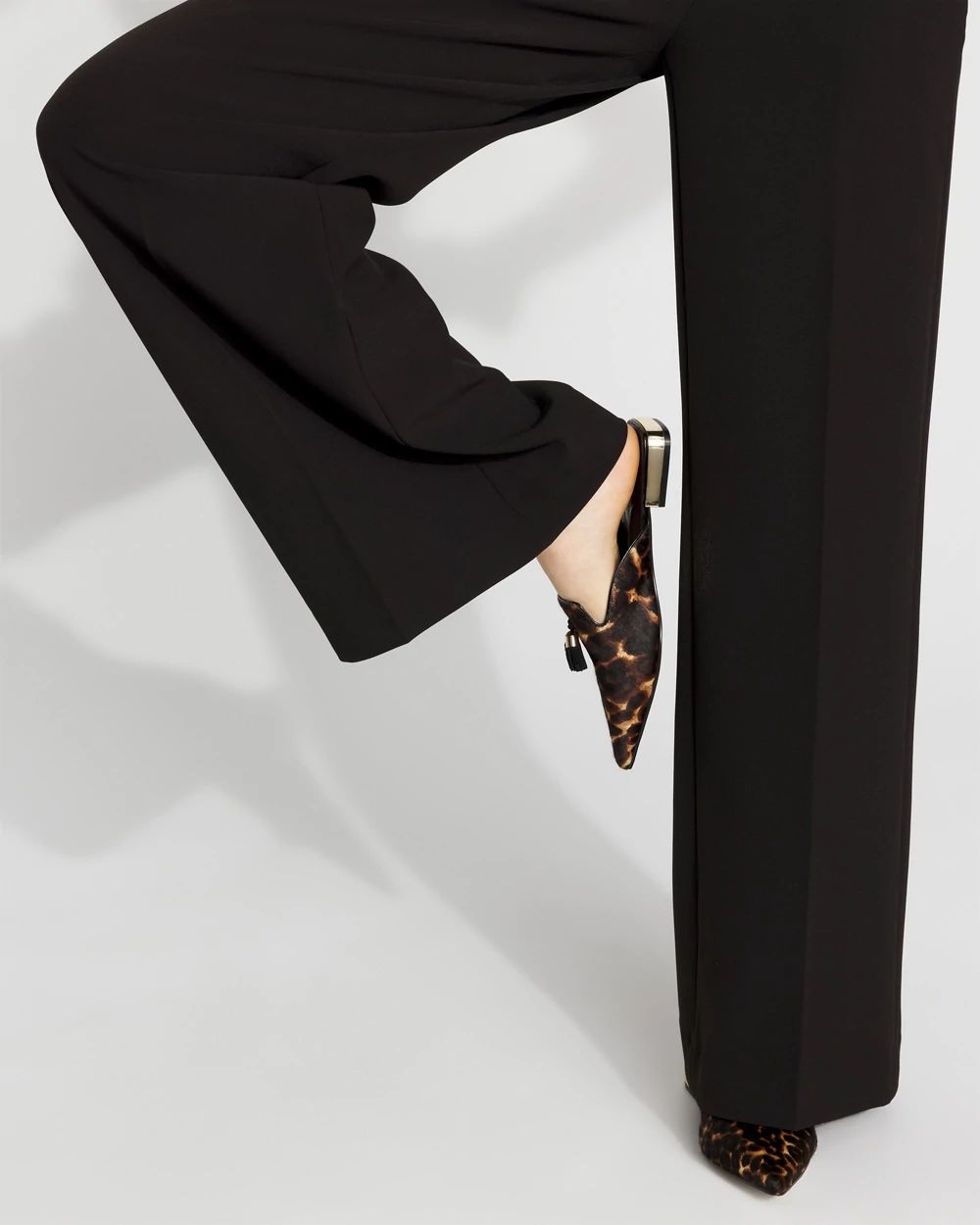 Leopard Tassel Mule