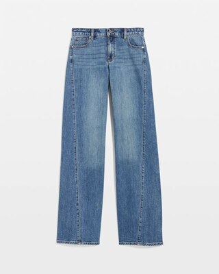 Petite High-Rise Wide Leg Jeans click to view larger image.