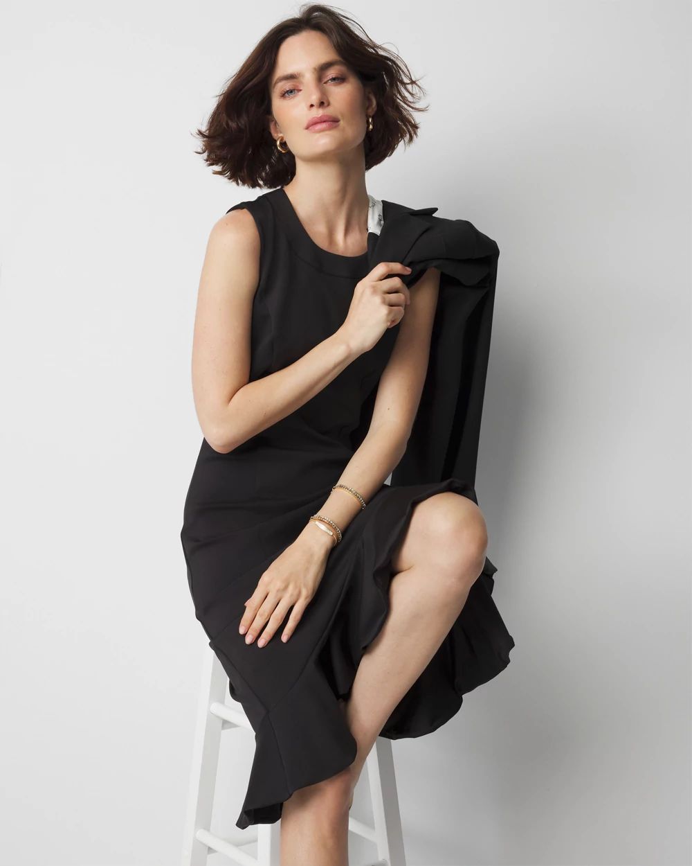 Sleeveless Scuba Midi Dress