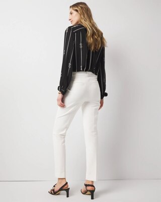 WHBM® Elle Slim Ankle Comfort Stretch Pants click to view larger image.