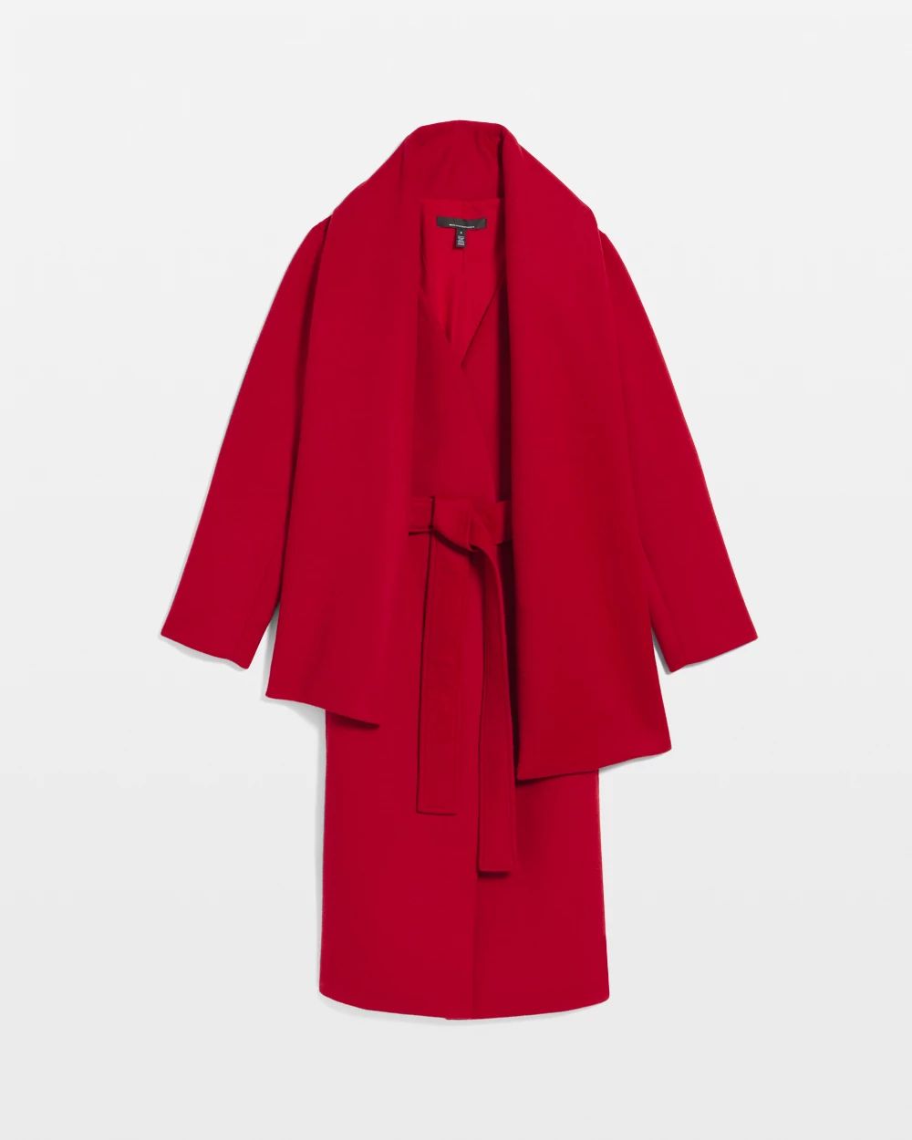 Convertible Scarf Wool-Blend Coat