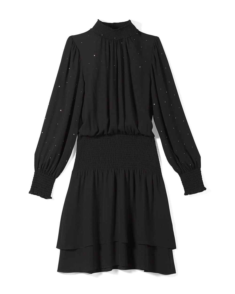 Smocked Blouson Dress