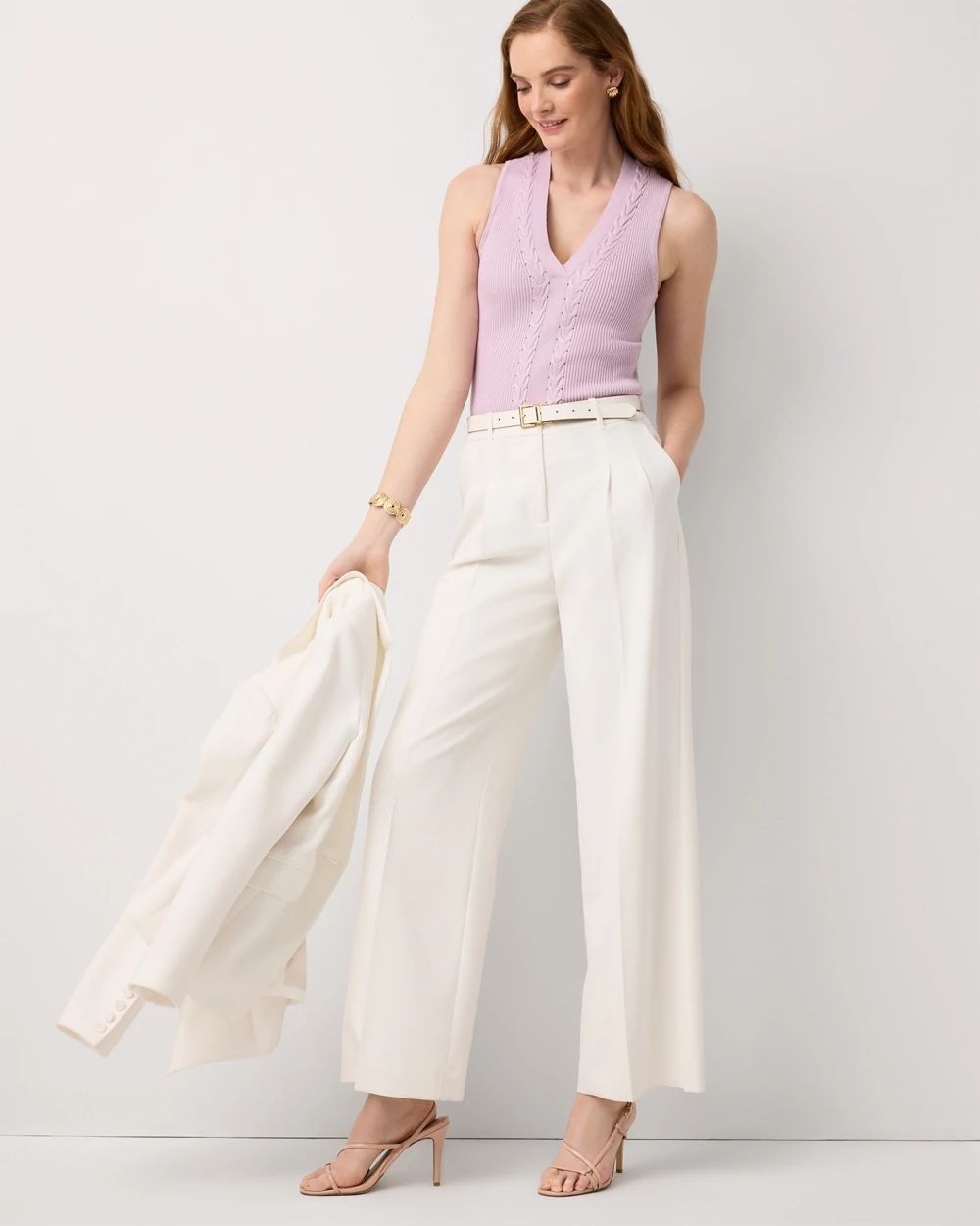 Petite V-neck Knit Tank