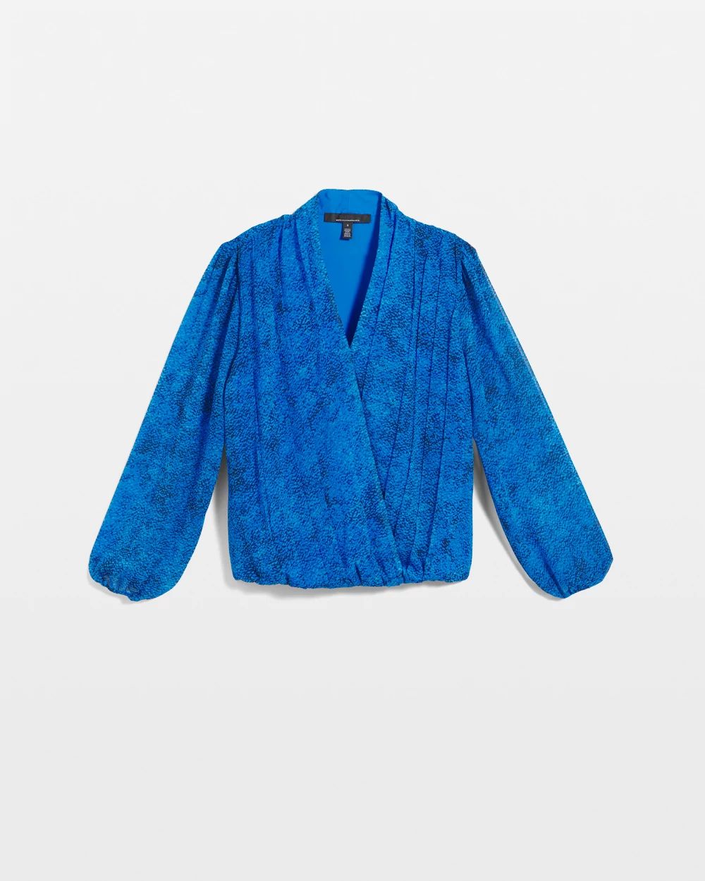 Petite Cross Front Pleated Blouse