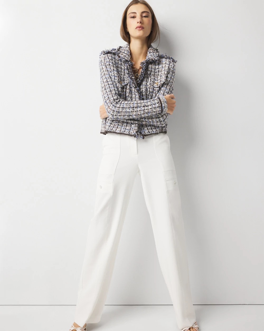 Tweed Sweater Jacket