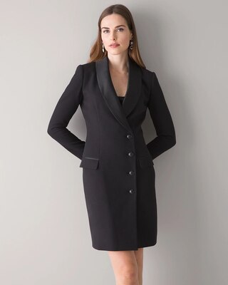 Long-Sleeve Blazer Dress