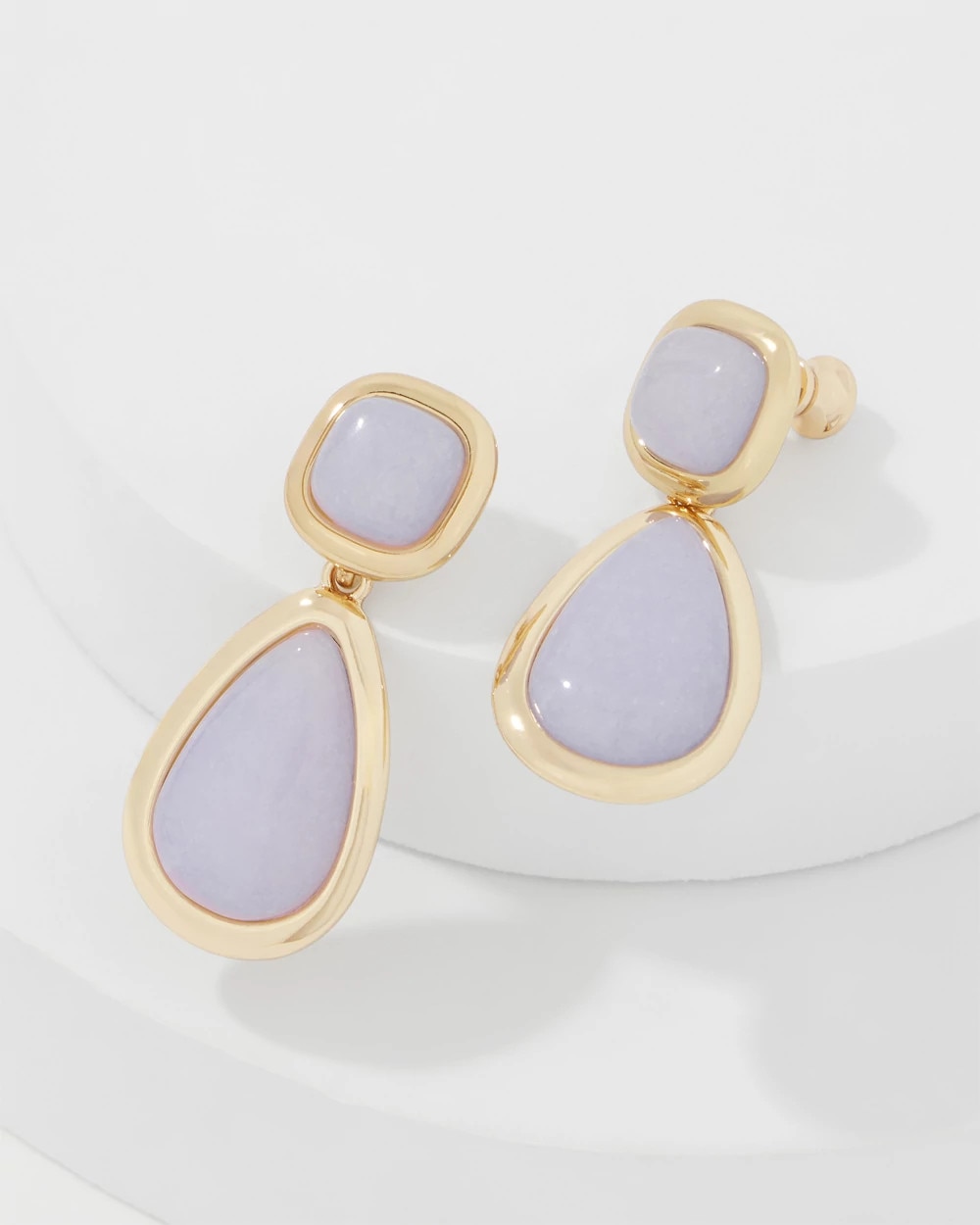 Dyed Jade Teardrop Earrings