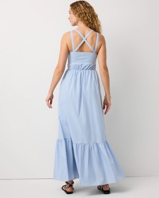 Halter Cotton Maxi Dress click to view larger image.