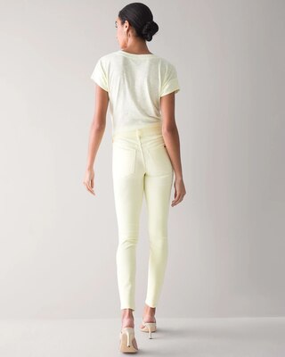 Mid-Rise Tinted Skinny Ankle Jeans