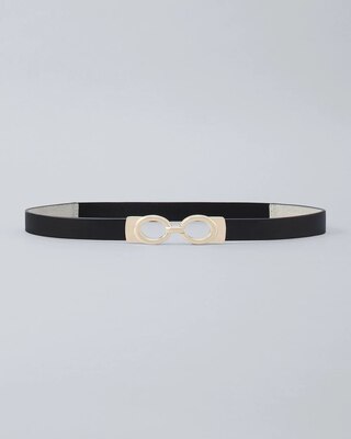 Patent Skinny Stretch Belt