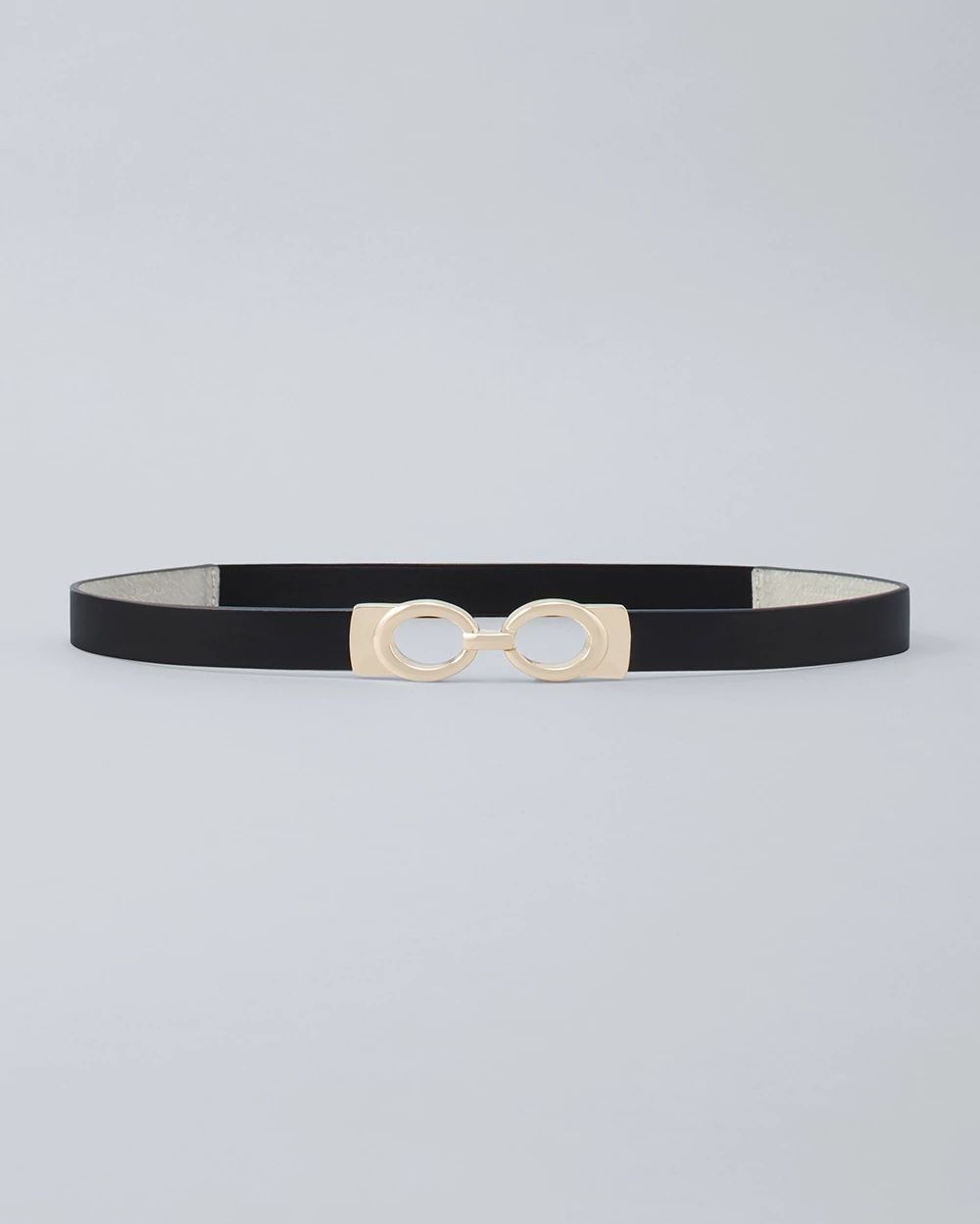 Patent Skinny Stretch Belt