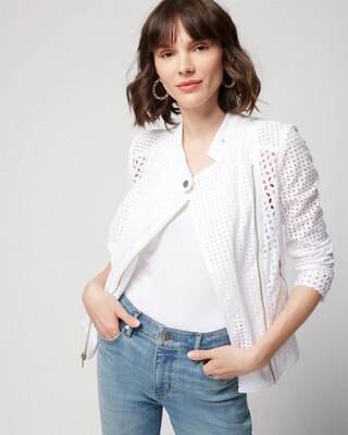 Eyelet Moto Jacket