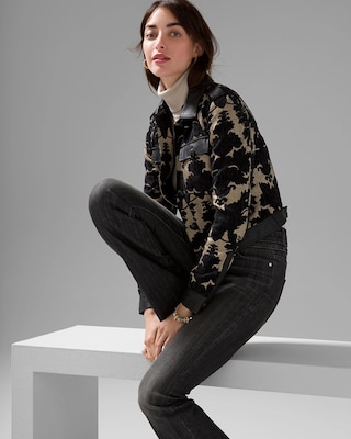 Jacquard Cropped Jacket