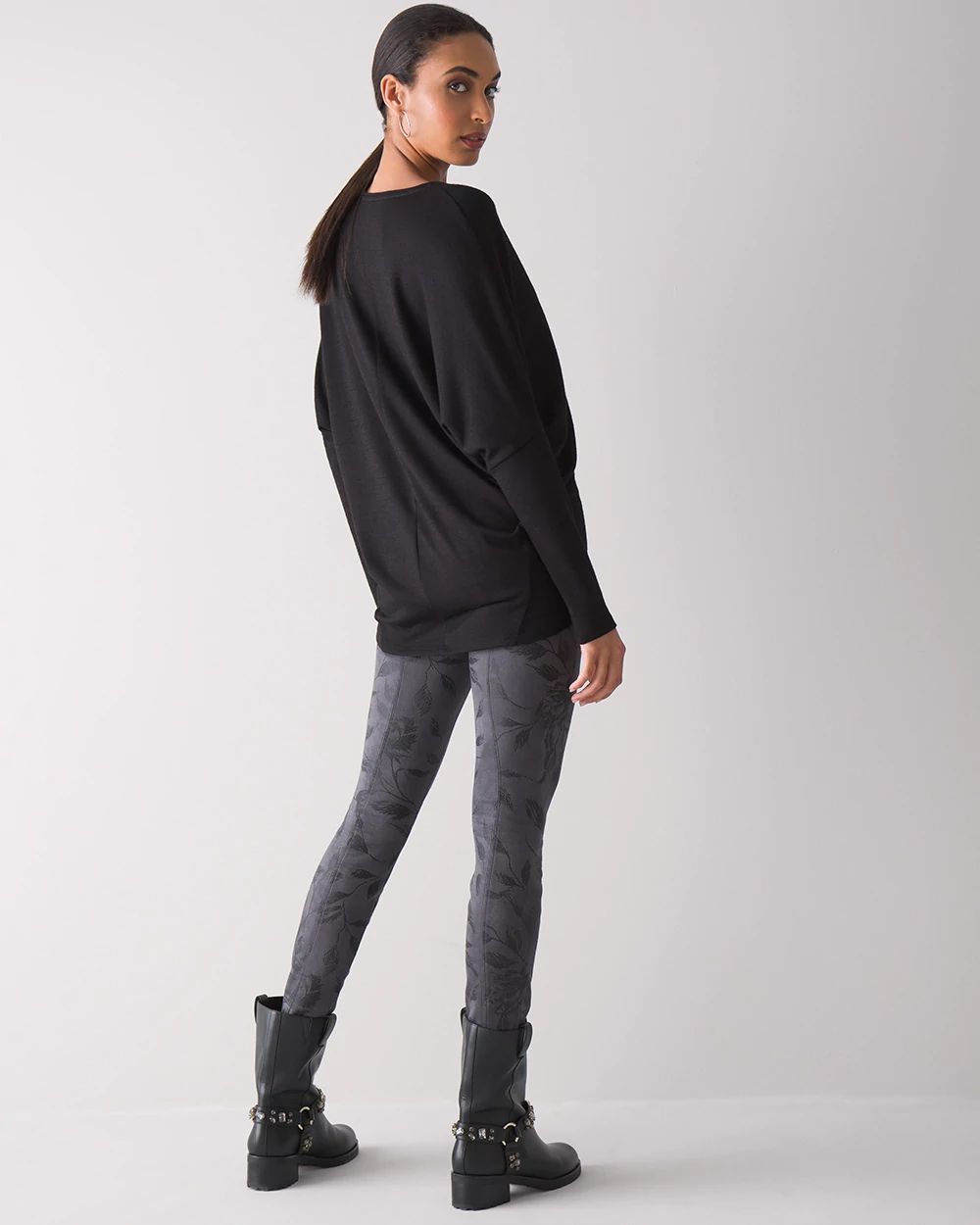 Vegan Suede WHBM Runway Leggings