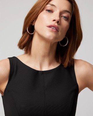 Sleeveless Bateau-Neck Sheath Dress click to view larger image.