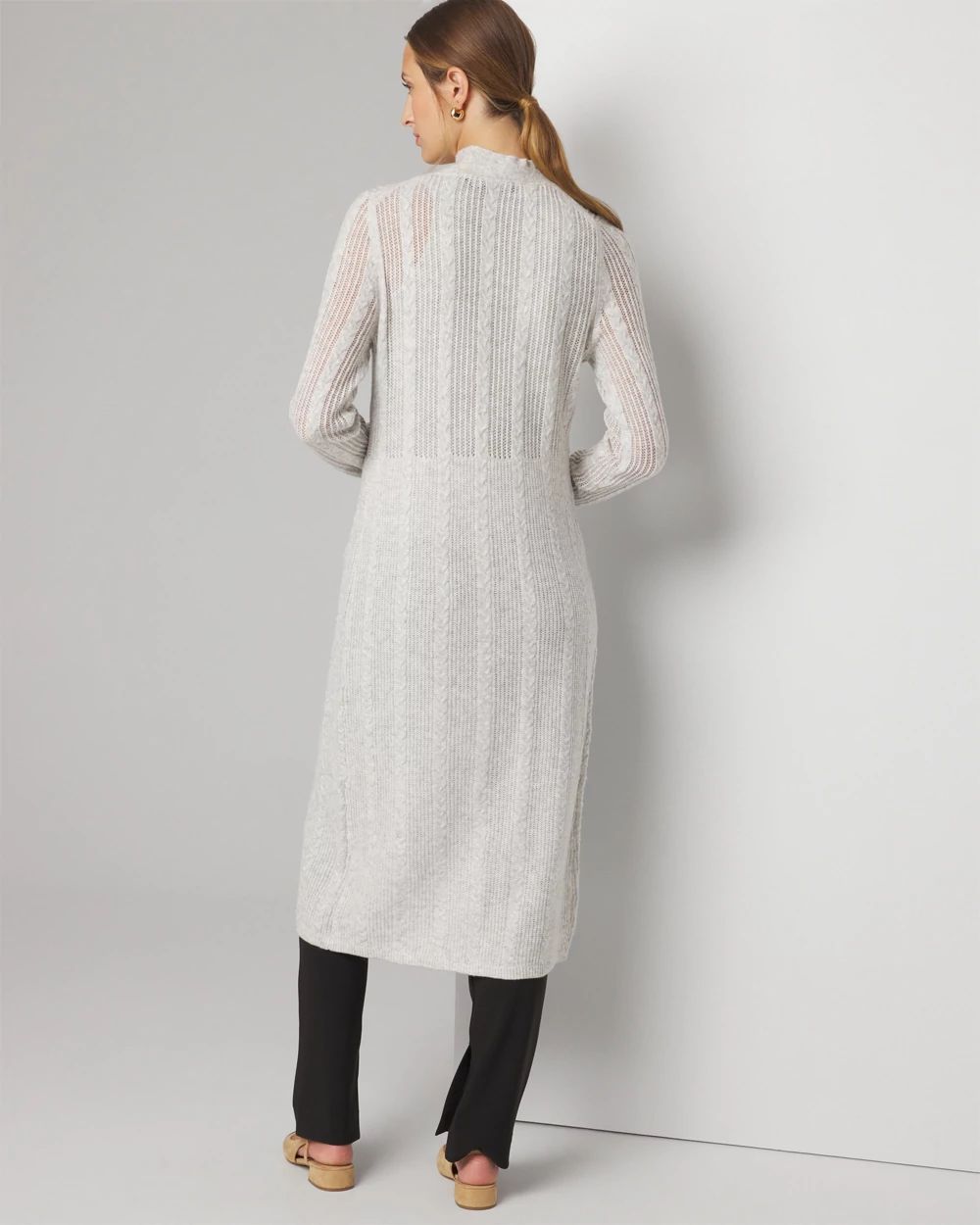 Cable Stitch Duster Sweater