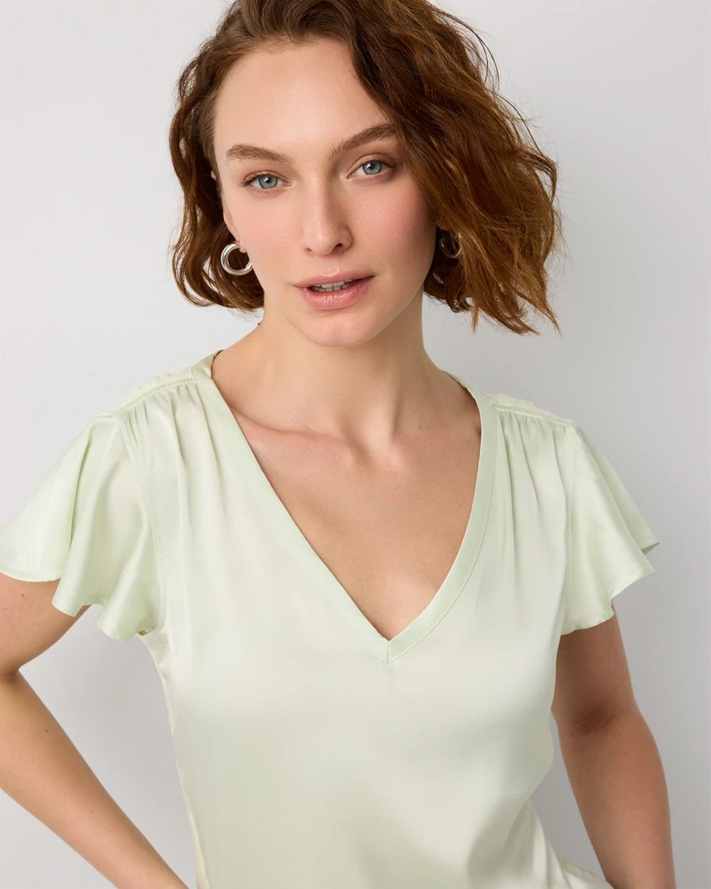 Satin Detail Glamgetter Tee click to view larger image.