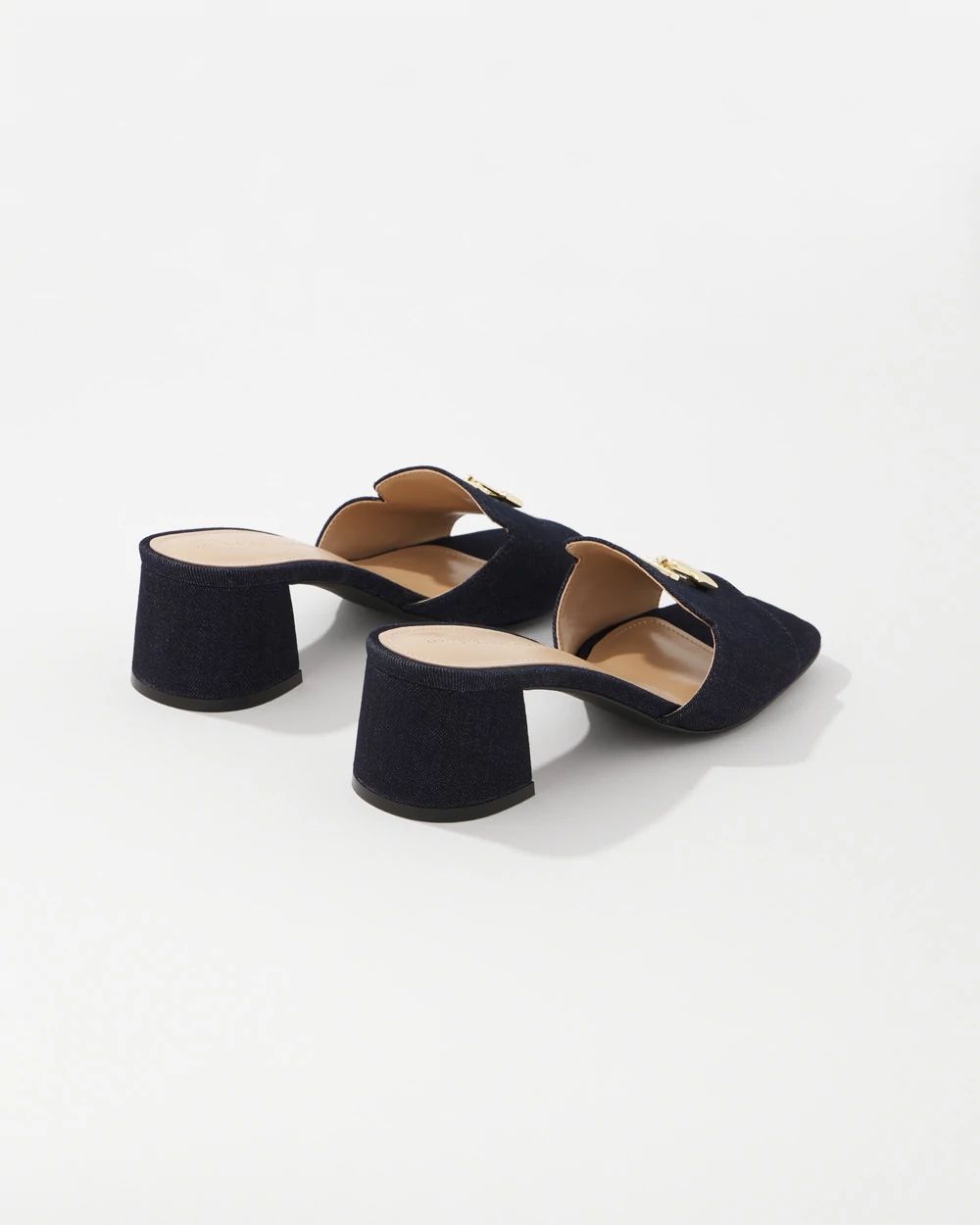 Denim Heeled Sandal