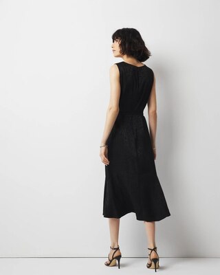 Animal-Print Jacquard Midi Dress click to view larger image.