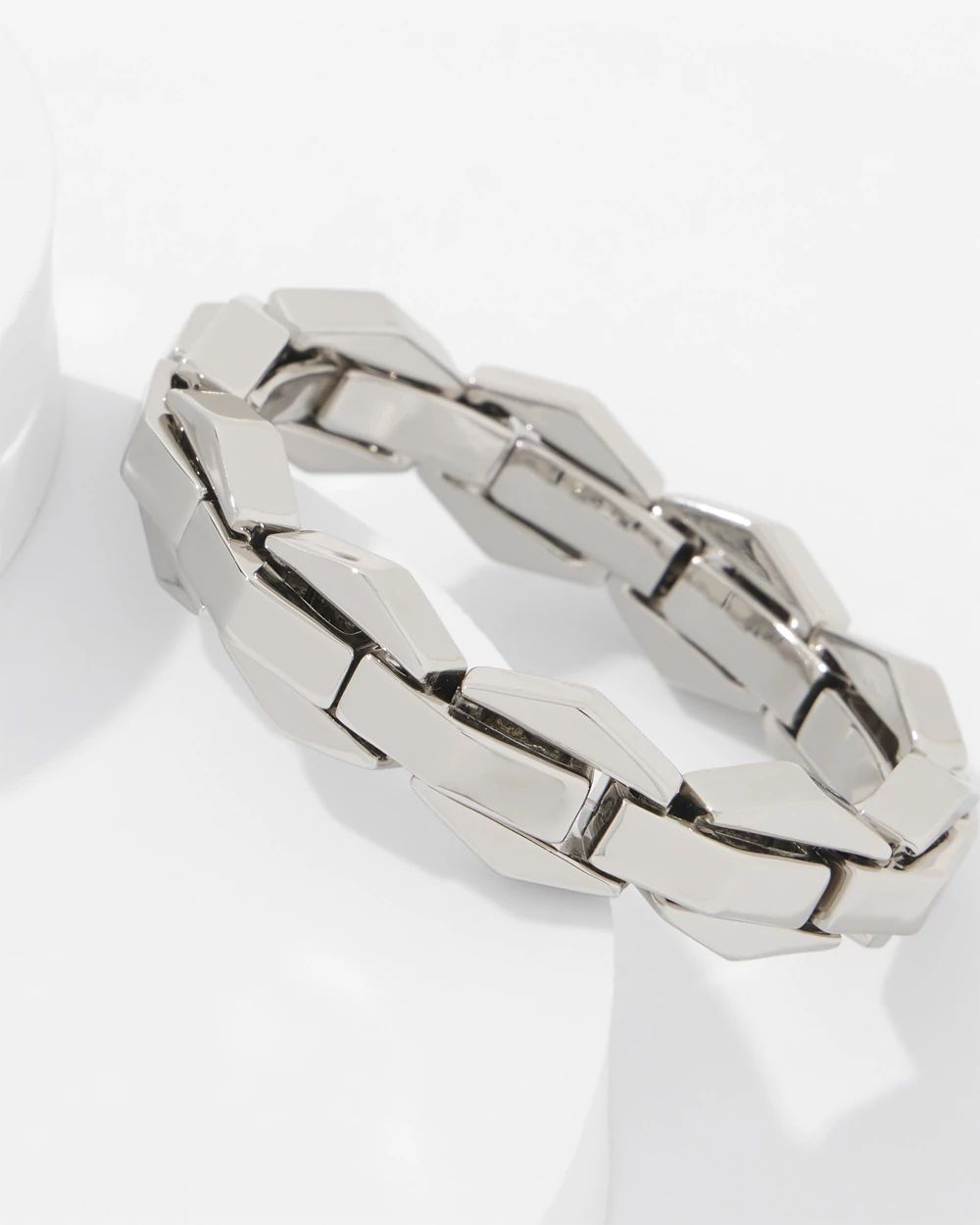 Geometric Links Stretch Bracelet click to view larger image.
