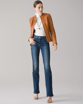 Whipstitch Leather Jacket