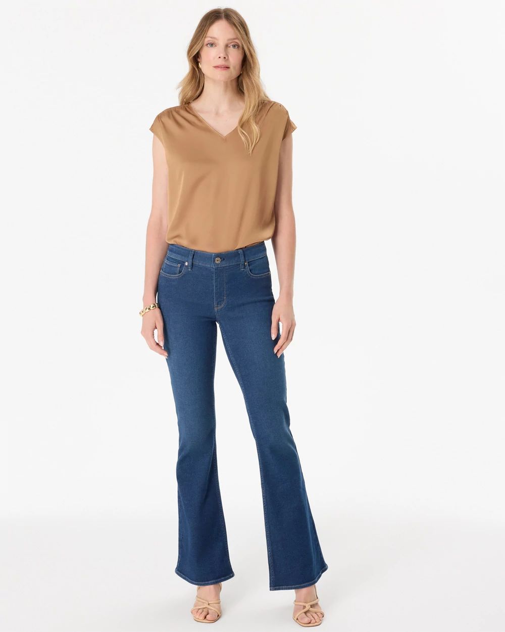 Mid-Rise Flare Ease Jean