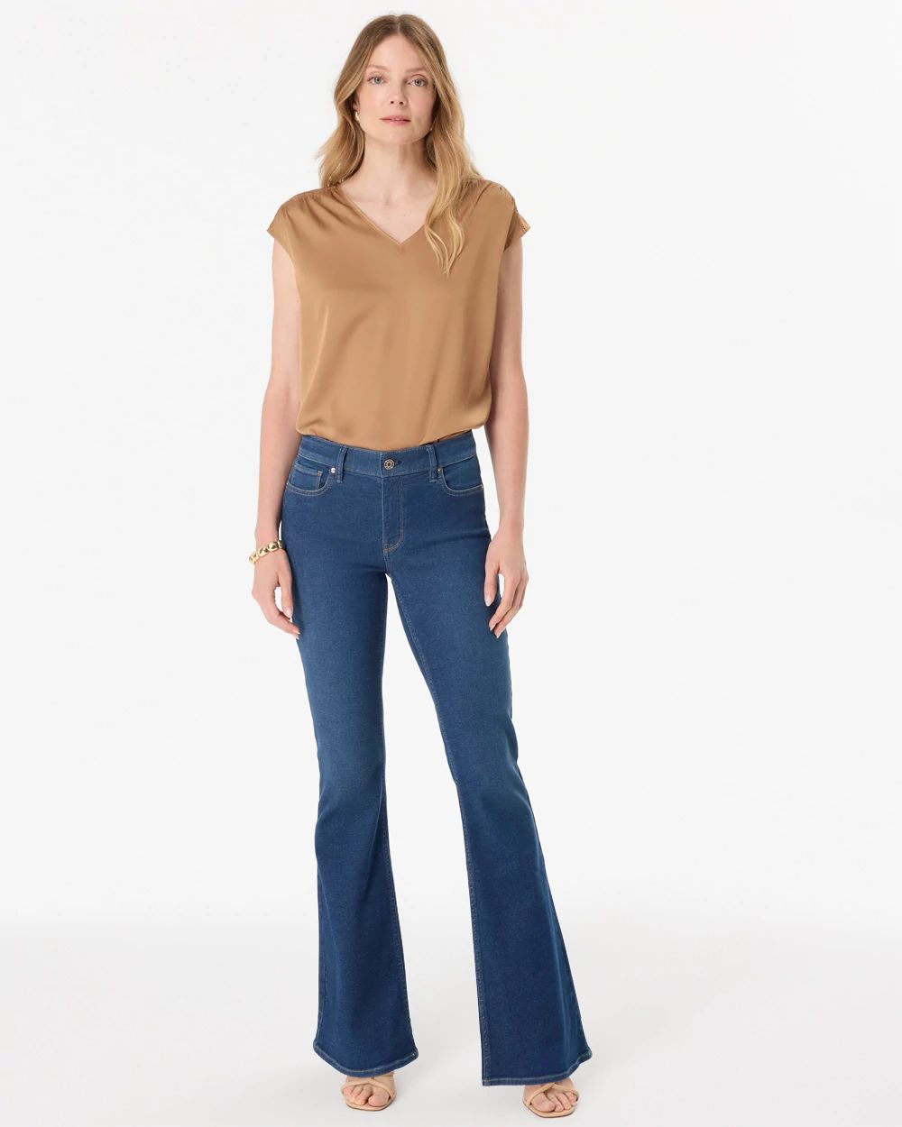 Mid-Rise Flare Ease Jean