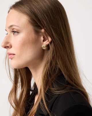 Sculptural Knot Stud Earrings