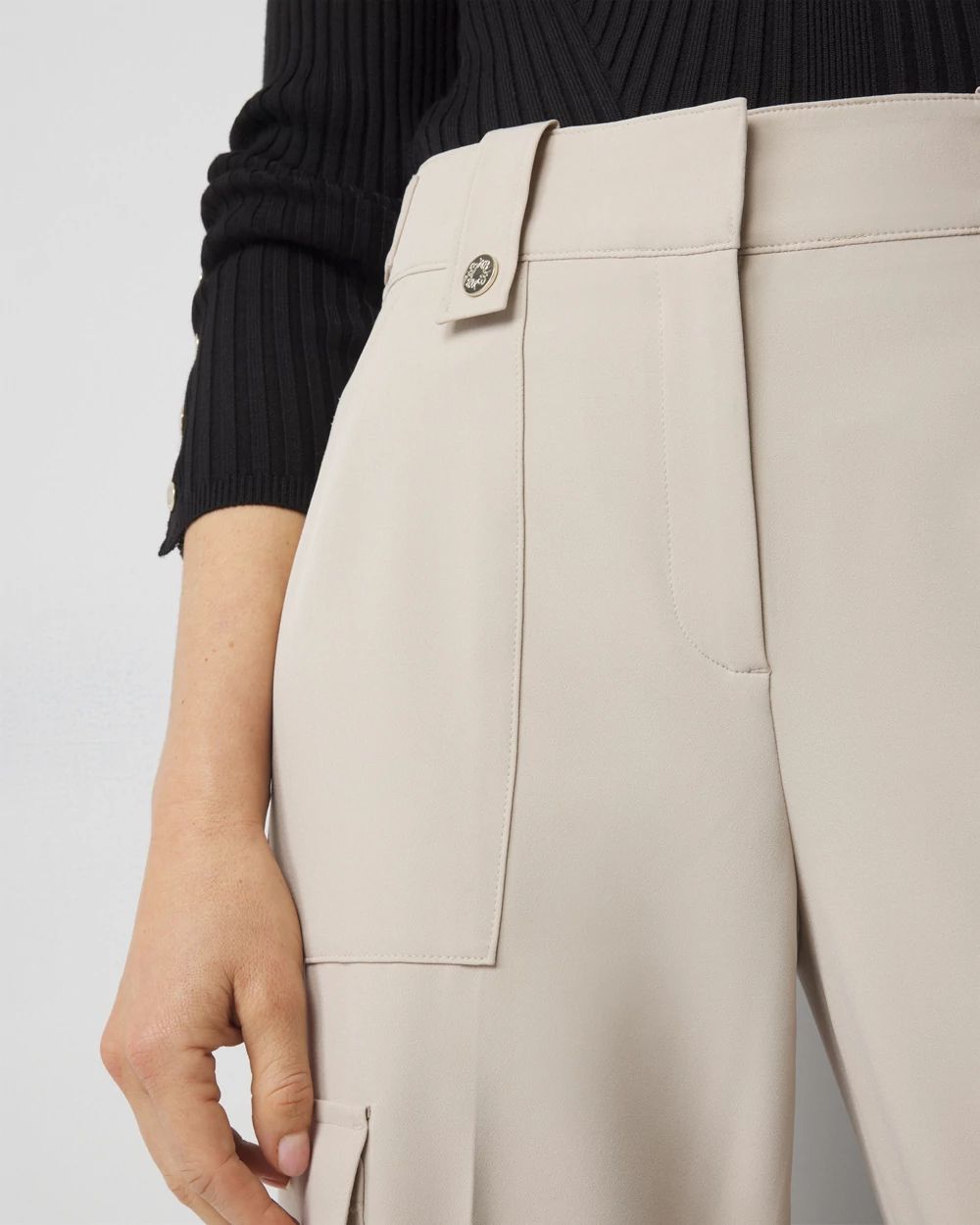 Petite Utility Wide Leg Pants click to view larger image.