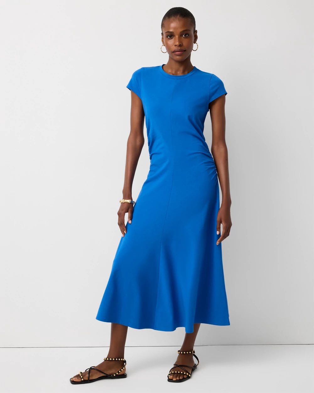 Petite Short Sleeve Maxi Dress