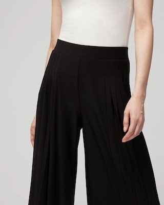 Matte Jersey Pleated Wide Leg Pant click to view larger image.