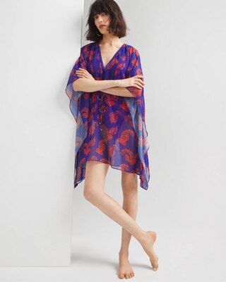Printed Swim Cover-Up