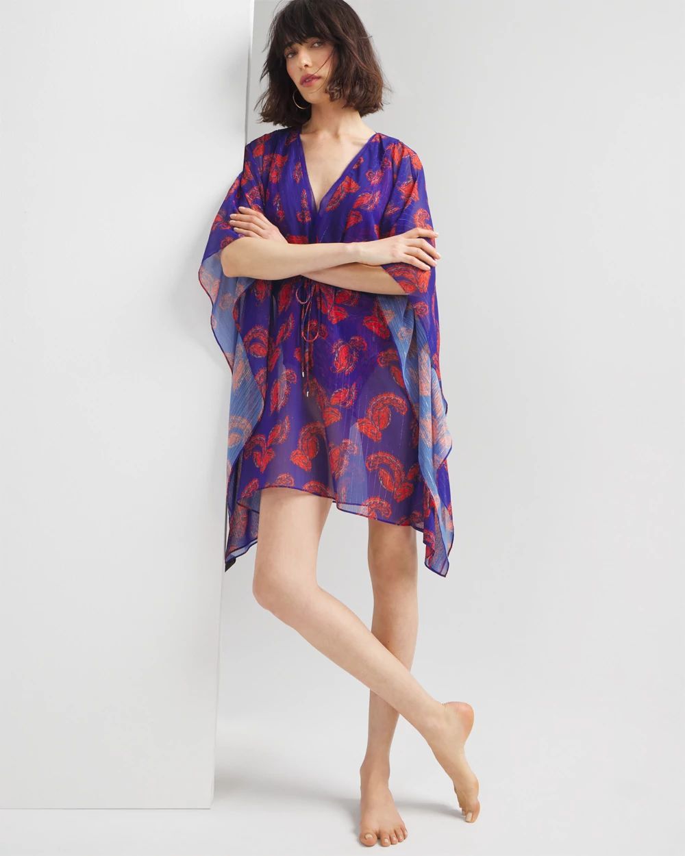 Printed Swim Cover-Up