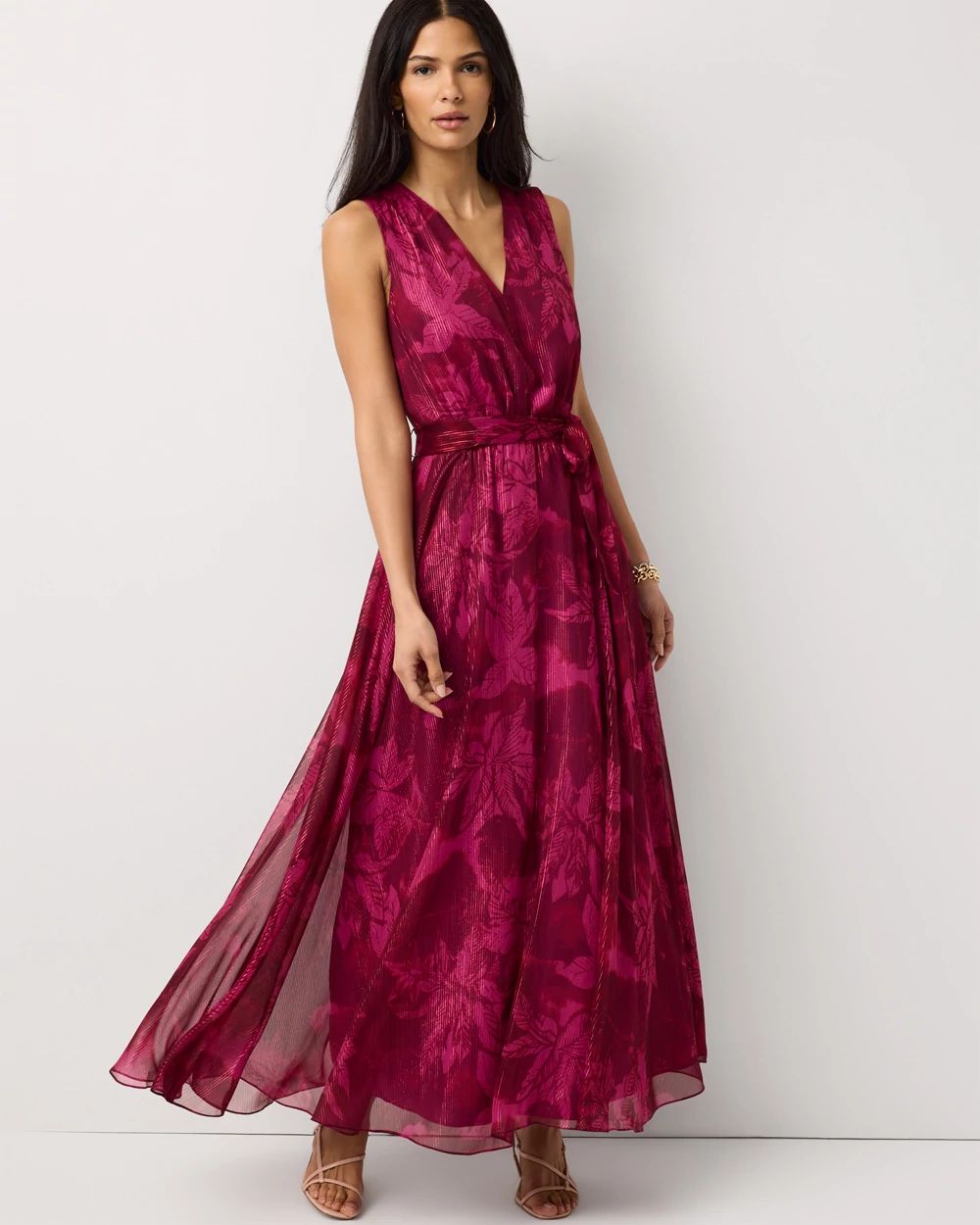 Petite Chevron Maxi Dress