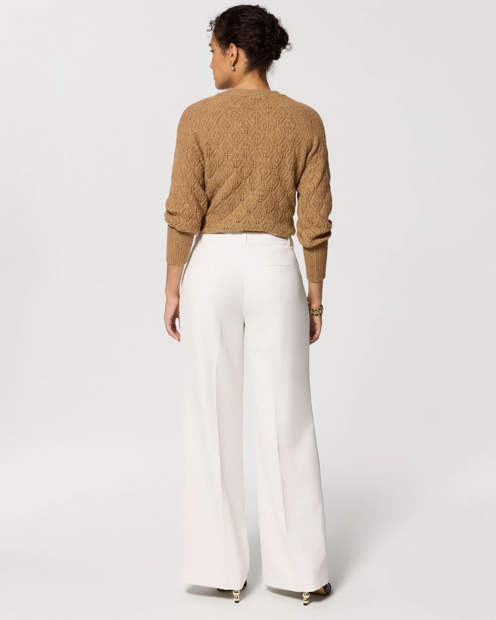 Crepe Wide Leg Pant click to view larger image.