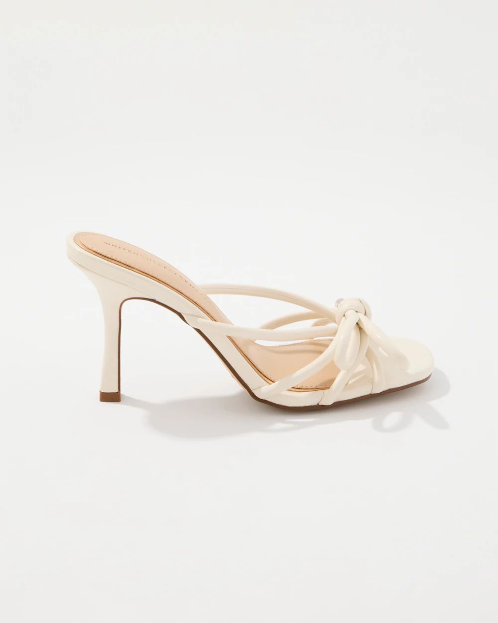 Knotted Bow Strappy Heeled Sandal click to view larger image.