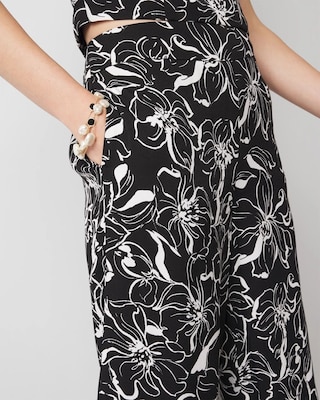 High-Rise Wide Leg Floral Pant click to view larger image.
