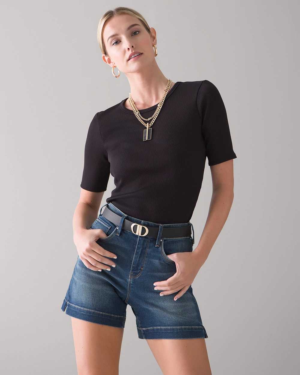 White house black market jean shorts online