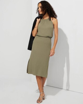 Outlet WHBM Pull On Midi Skirt