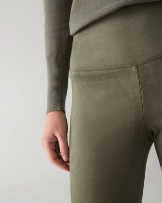 Faux-Suede WHBM Runway Leggings