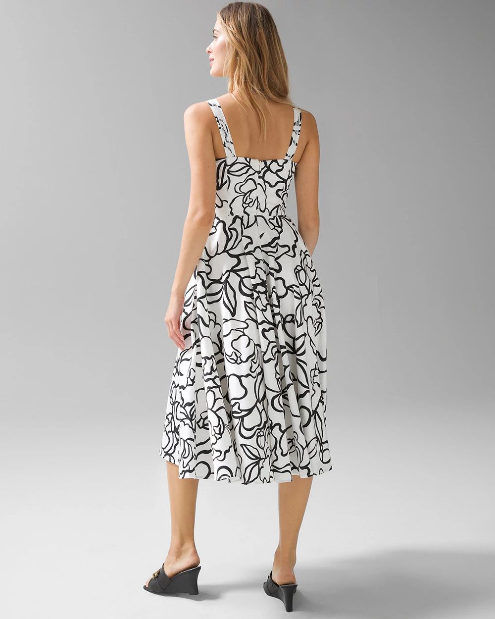 Sleeveless Fit-and-Flare Dress