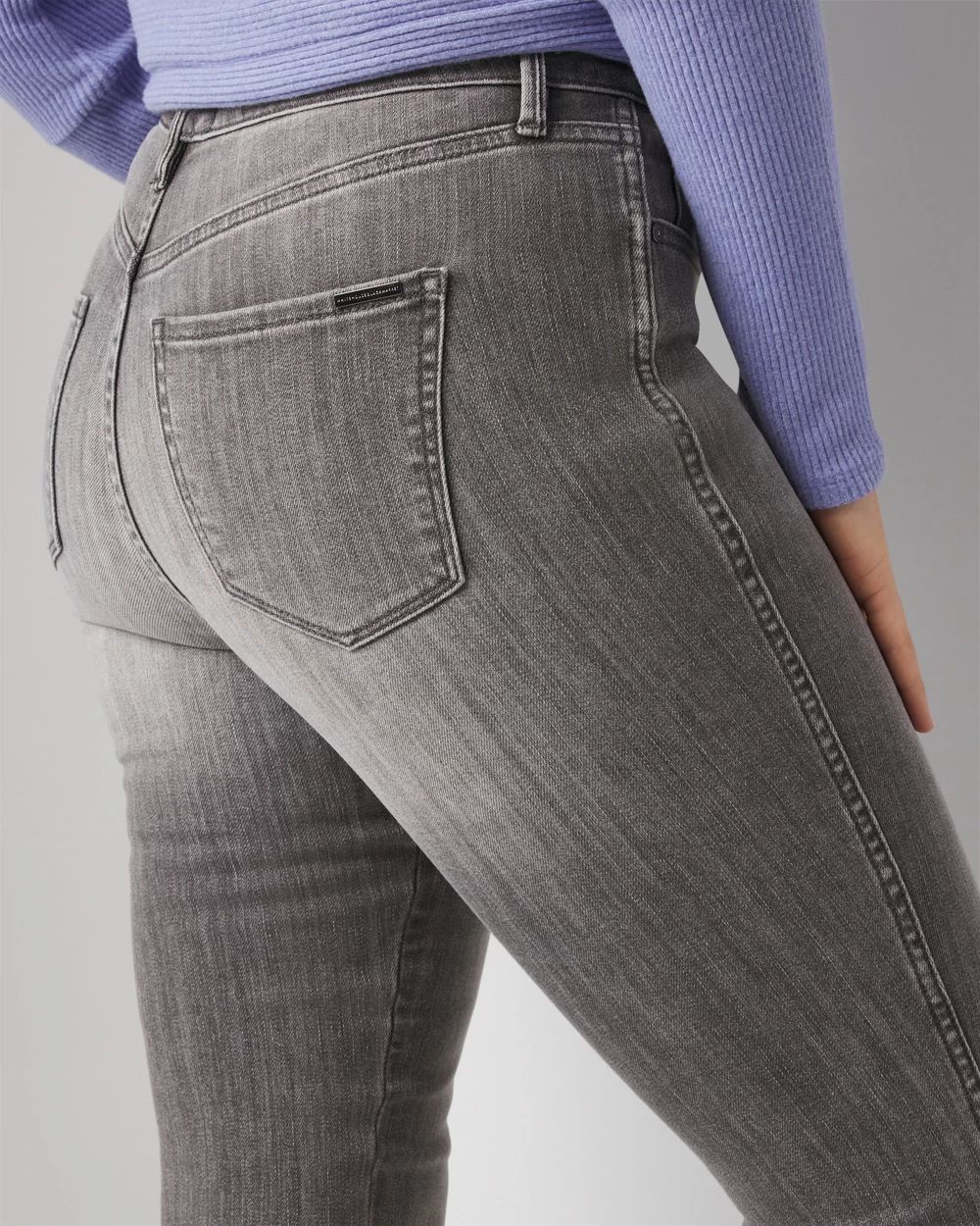 Curvy High-Rise Skinny Flare Jeans