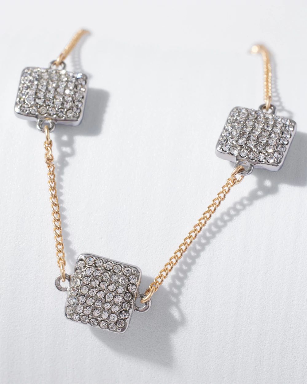 Crystal Gold Chain Bracelet