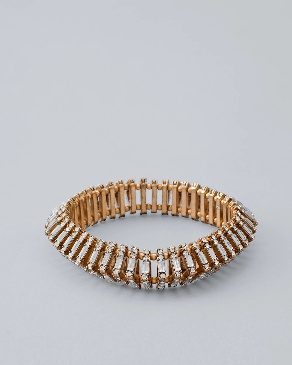 Jeweled Goldtone Stretch Bracelet