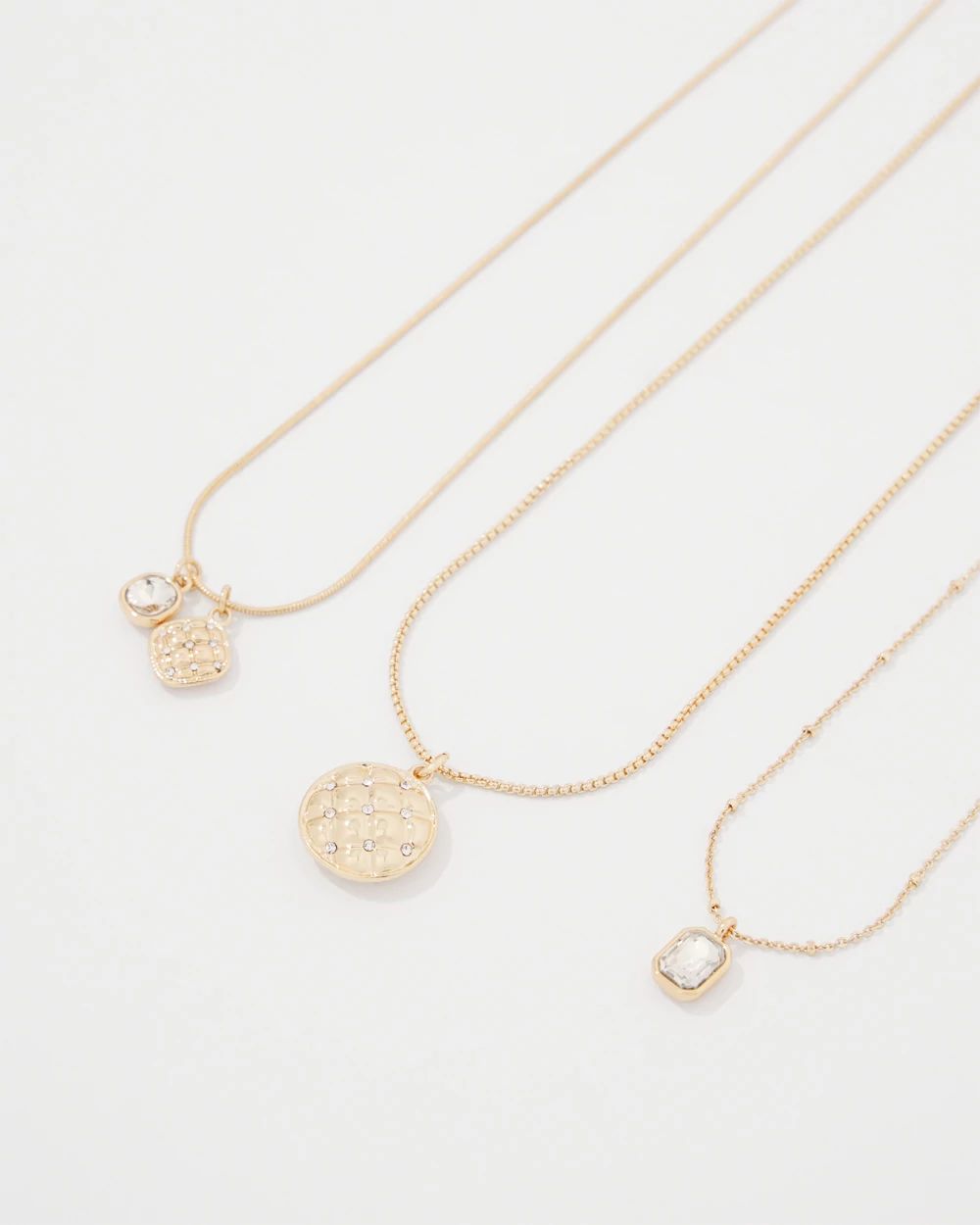 Convertible Quilted Pendant Necklace